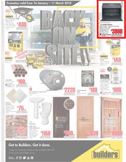 Builders FreeState : Back On Site (16 Jan - 11 March 2018), page 1