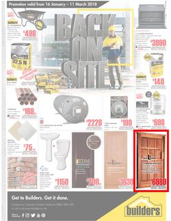 Builders FreeState : Back On Site (16 Jan - 11 March 2018), page 1