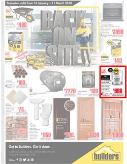 Builders FreeState : Back On Site (16 Jan - 11 March 2018), page 1