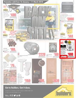 Builders FreeState : Back On Site (16 Jan - 11 March 2018), page 1