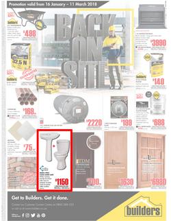 Builders FreeState : Back On Site (16 Jan - 11 March 2018), page 1