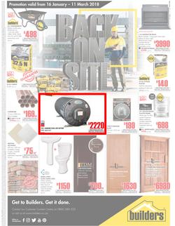 Builders FreeState : Back On Site (16 Jan - 11 March 2018), page 1