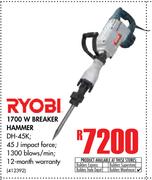 Ryobi 1700W Breaker Hammer DH-45K