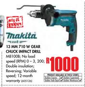 Makita 13MM 710W Gear Chuck Impact Drill M8100B
