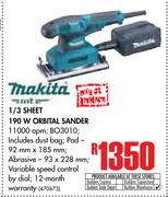 Makita 1/3 Sheet 190W Orbital Sander