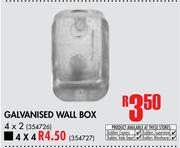 Galvanised Wall Box (4 x 2)