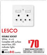 Lesco Double Socket 4x4