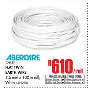 Aberdare Flat Earth White Wire(1.5mm x 100m)-Per Roll