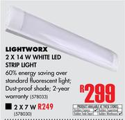 Lightworx 2 x 14W White LED Strip Light