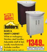 Builders Basin & Vanity Cabinet-Each