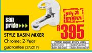 San Pride Style Basin Mixer