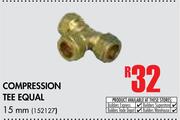 Compression Tee Equal 15mm