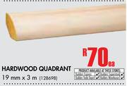 Hardwood Quadrant (19mm x 3m)-Each
