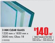 3MM Clear Glass-Per Sqm