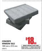 Concrete Window Sills (180mm x 510mm)-Each