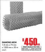 Diamond Mesh (1.8mm x 75mm x 1200mm x 30m)-Each