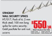 Stingray Wall Security Spikes-Per pk