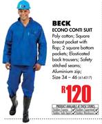 Beck Econo Conti Suit