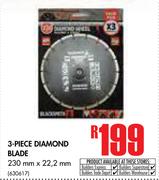 3-Piece Diamond Blade (230mm x 22.2mm)