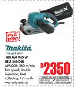 Makita 100MM 940W Belt Sander M9400B
