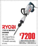 Ryobi 1700W Breaker Hammer DH-45K