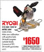 Ryobi 210MM 1200W Mitre Saw CMS-210A
