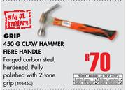 Grip 450g Claw Hammer Fibre Handle