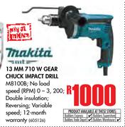 Makita 13MM 710W Gear Chuck Impact Drill M8100B