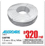 Aberdare White Crabtyre(1.5mm x 30m)-Per Roll