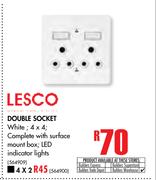 Lesco Double Socket (4 x 2)