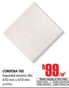 Cordoba Tile-Per Sqm