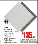 Satin Tile Range-Per Sqm