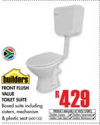Builders Front Flush Value Toilet Suite