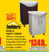 Builders Basin & Vanity Cabinet-Each