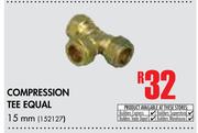 Compression Tee Equal 15mm