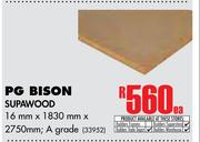 PG Bison Supawood 16mm x 1830mm x 2750mm-Each