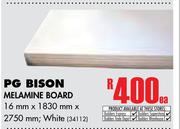 PG Bison Melamine Board 16mm x 1830mm x 2750mm-Each