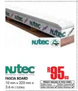 Nutec Fascia Board (10mm x 225mm x 3.6m)-Each