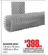 Diamond Mesh (1.8mm x 75mm x 1200mm x 30m)-Each 