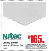 Nutec Ceiling Board (4mm x 1200mm x 3m)-Each