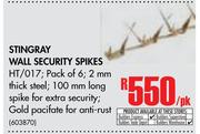 Stingray Wall Security Spikes HT/017-Per pk