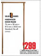 Solid Doors Hardwood Door Frame 76mm x 38mm x 813mm x 2032mm