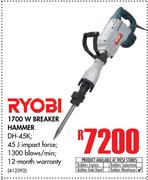 Ryobi 1700W Breaker Hammer DH-45K
