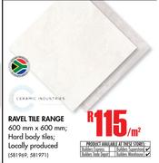 Ceramic Industries Ravel Tile Range-Per Sqm