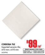 Cordoba Tile-Per Sqm