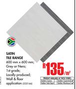 Satin Tile Range-Per Sqm