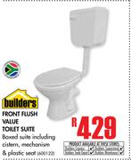 Builders Front Flush Value Toilet Suite