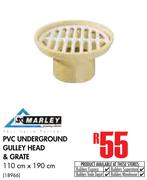 Marley PVC Underground Gulley Head & Grate-110cm x 190cm