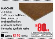 Masonite-3.2mm x 1220mm x 2440mm Each
