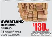 Swartland Hardwood Skirting-13mm x 67mm x 3000mm Each